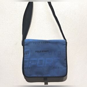 Vintage Polo Sport Blue Crossbody Bag